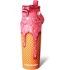 image:imageFrost Buddy Bottle Buddy 16oz Baseball Drip  Siporchug dual lid  Icecold for 24 hours  100 LeakProof with Locking Lid  Cupholder friendlyIce Cream