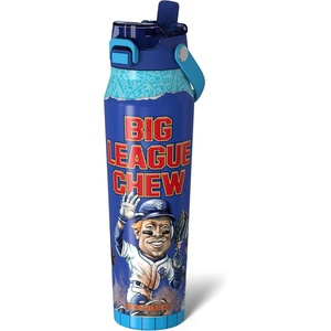 image:imageFrost Buddy Bottle Buddy 16oz Baseball Drip  Siporchug dual lid  Icecold for 24 hours  100 LeakProof with Locking Lid  Cupholder friendlyBlue Raspberry Big League Chew