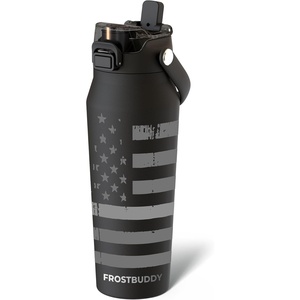 image:imageFrost Buddy Bottle Buddy 16oz Baseball Drip  Siporchug dual lid  Icecold for 24 hours  100 LeakProof with Locking Lid  Cupholder friendlyGunmetal Glory