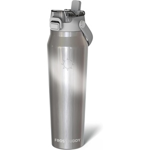 image:imageFrost Buddy Bottle Buddy 16oz Baseball Drip  Siporchug dual lid  Icecold for 24 hours  100 LeakProof with Locking Lid  Cupholder friendlyMoonstone