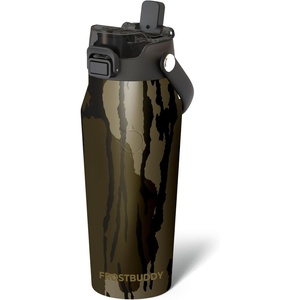 image:imageFrost Buddy Bottle Buddy 16oz Baseball Drip  Siporchug dual lid  Icecold for 24 hours  100 LeakProof with Locking Lid  Cupholder friendlyMossy Oak Bottomland