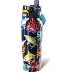 image:imageFrost Buddy Bottle Buddy 16oz Baseball Drip  Siporchug dual lid  Icecold for 24 hours  100 LeakProof with Locking Lid  Cupholder friendlyNeon Coast