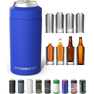 image:imageFrost Buddy Universal Can Cooler  Slim Cans 1216oz Baby Blue  Rub  20x colder cold up to 24 hrs  Sleek lightweight design  Premium build quality  Coffeemug ready with addon lidRoyal