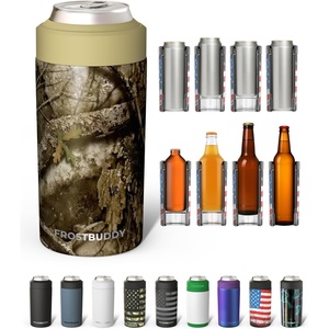 image:imageFrost Buddy Universal Can Cooler  Slim Cans 1216oz Baby Blue  Rub  20x colder cold up to 24 hrs  Sleek lightweight design  Premium build quality  Coffeemug ready with addon lidReal Tree APX