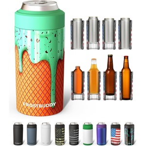 image:imageFrost Buddy Universal Can Cooler  Slim Cans 1216oz Baby Blue  Rub  20x colder cold up to 24 hrs  Sleek lightweight design  Premium build quality  Coffeemug ready with addon lidMint Green