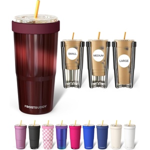 image:imageFrost Buddy Togo Buddy 30oz Tumbler  Insulated Stainless Steel Amethyst  Doublewall vacuum insulated  Spillproof flip lid  188 premium stainless steel  Cupholder friendlyCinnamon