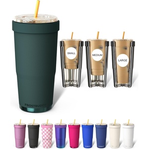 image:imageFrost Buddy Togo Buddy 30oz Tumbler  Insulated Stainless Steel Amethyst  Doublewall vacuum insulated  Spillproof flip lid  188 premium stainless steel  Cupholder friendlyJade