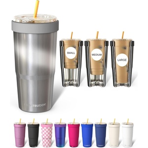 image:imageFrost Buddy Togo Buddy 30oz Tumbler  Insulated Stainless Steel Amethyst  Doublewall vacuum insulated  Spillproof flip lid  188 premium stainless steel  Cupholder friendlyMoonstone