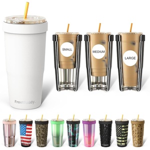 image:imageFrost Buddy Togo Buddy 30oz Tumbler  Insulated Stainless Steel Amethyst  Doublewall vacuum insulated  Spillproof flip lid  188 premium stainless steel  Cupholder friendlyWhite