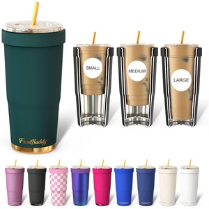 image:imageFrost Buddy Togo Buddy 30oz Tumbler  Insulated Stainless Steel Amethyst  Doublewall vacuum insulated  Spillproof flip lid  188 premium stainless steel  Cupholder friendlyEmerald Elegance