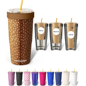 image:imageFrost Buddy Togo Buddy 30oz Tumbler  Insulated Stainless Steel Amethyst  Doublewall vacuum insulated  Spillproof flip lid  188 premium stainless steel  Cupholder friendlyFawn