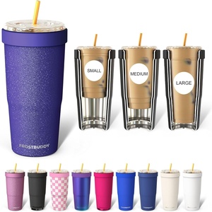 image:imageFrost Buddy Togo Buddy 30oz Tumbler  Insulated Stainless Steel Amethyst  Doublewall vacuum insulated  Spillproof flip lid  188 premium stainless steel  Cupholder friendlyPurple Glitz